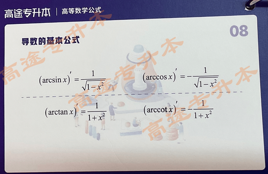 河南专升本导数基本公式